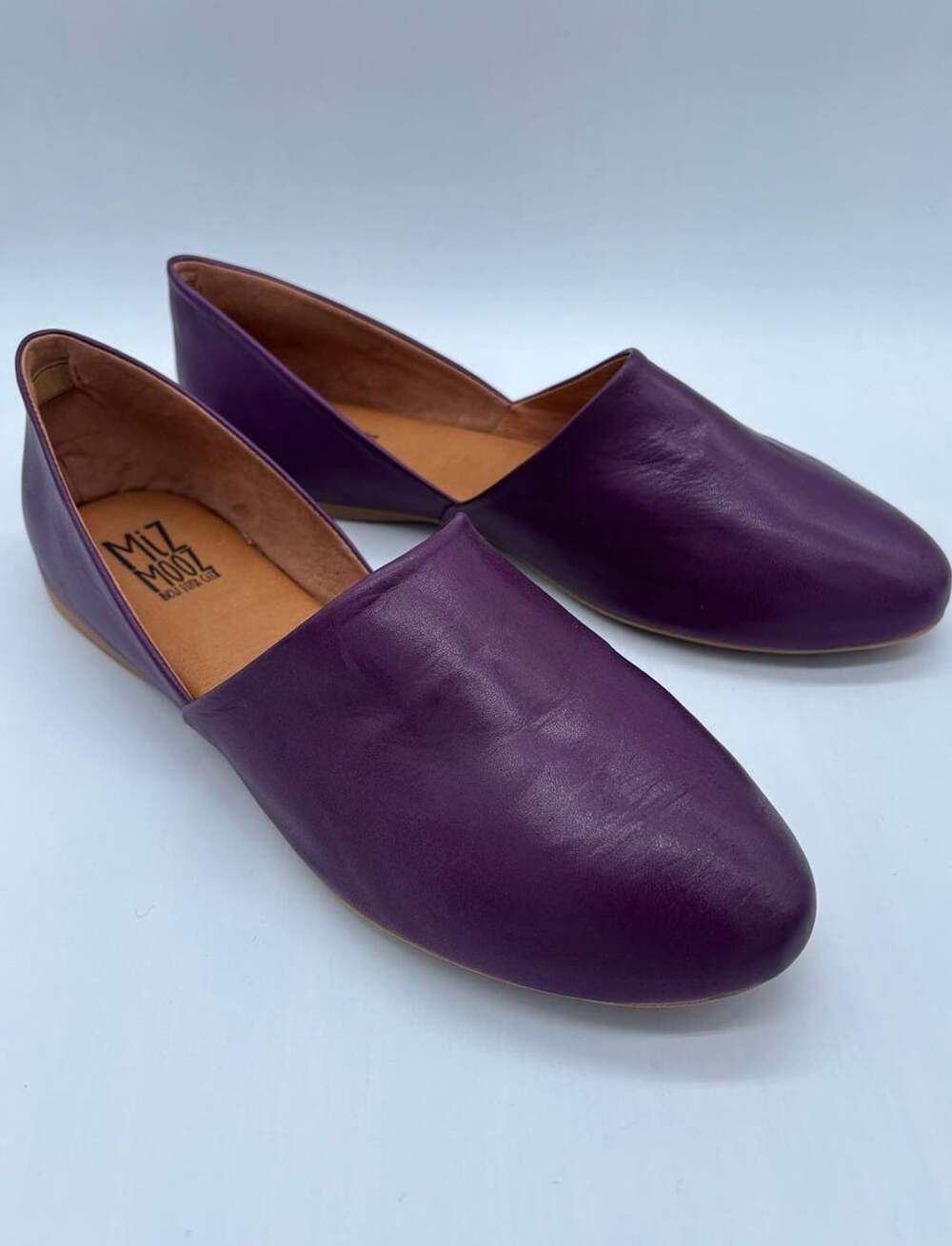 Miz Mooz Violet Leather D'Orsay Flats - Picture 5 of 7